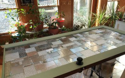 How to Make a Stained Glass Door (no soldering!)